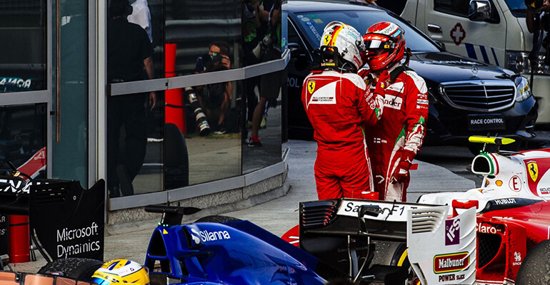 Chinese GP 2016 - Ferrari. Sebastian and Kimi 