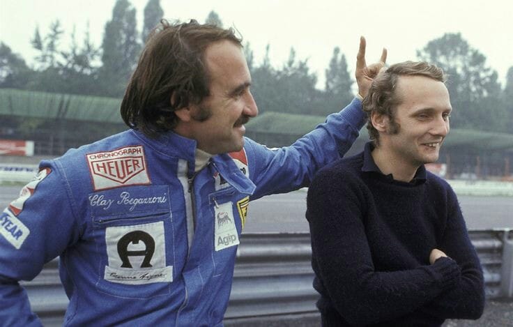 Clay Regazzoni and Niki Lauda.