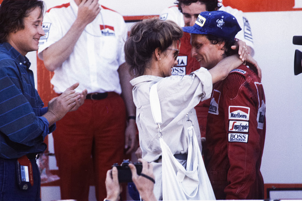 Niki Lauda with his wife Marlene.