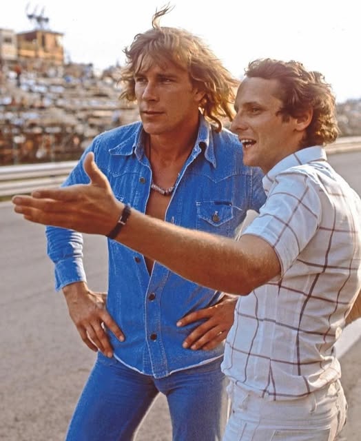 Niki Lauda and James Hunt.