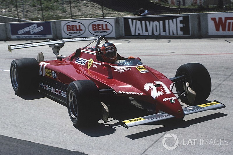 F1 US GP 1982 Gikkes Villeneuve Ferrari