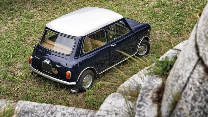 Gino Paoli's blue Mini.