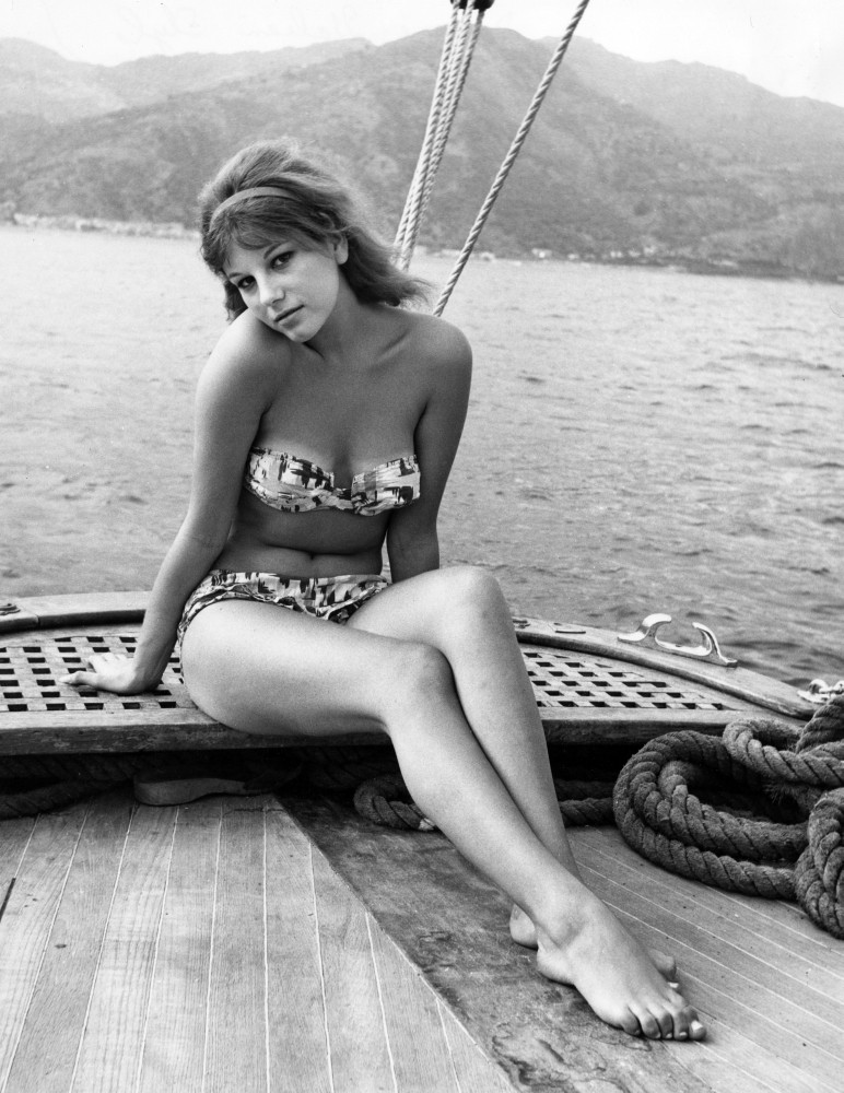Stefania Sandrelli in a bikini in 1961.