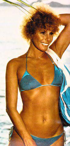 Ornella Vanoni in a bikini.