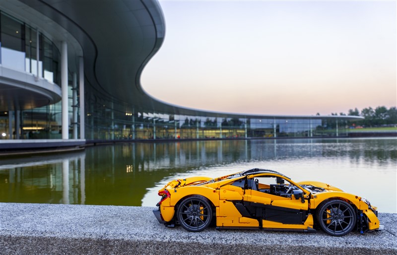 Lego Technic McLaren P1 at Woking, Surrey, England.