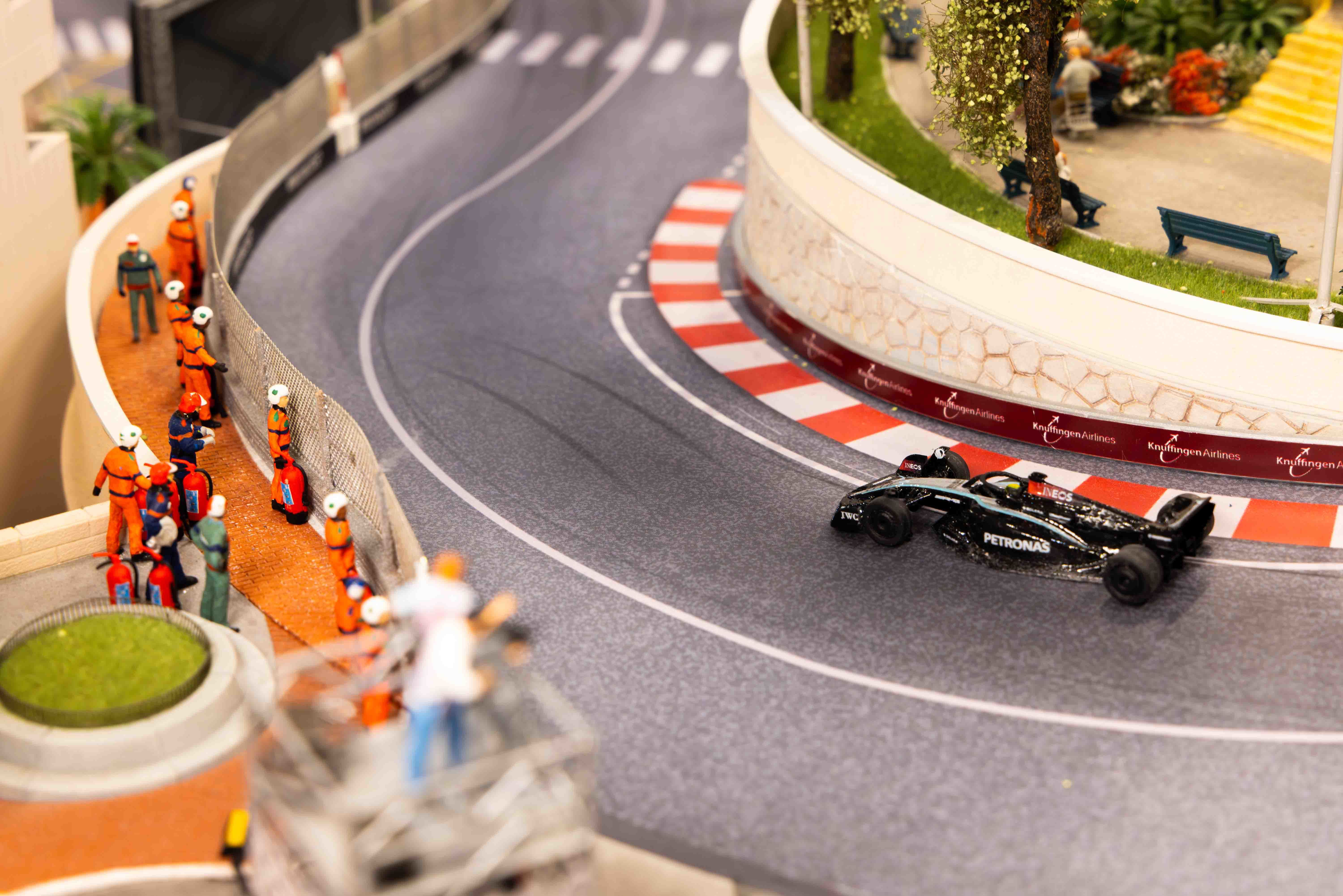 A part of the miniature Monaco Grand Prix.