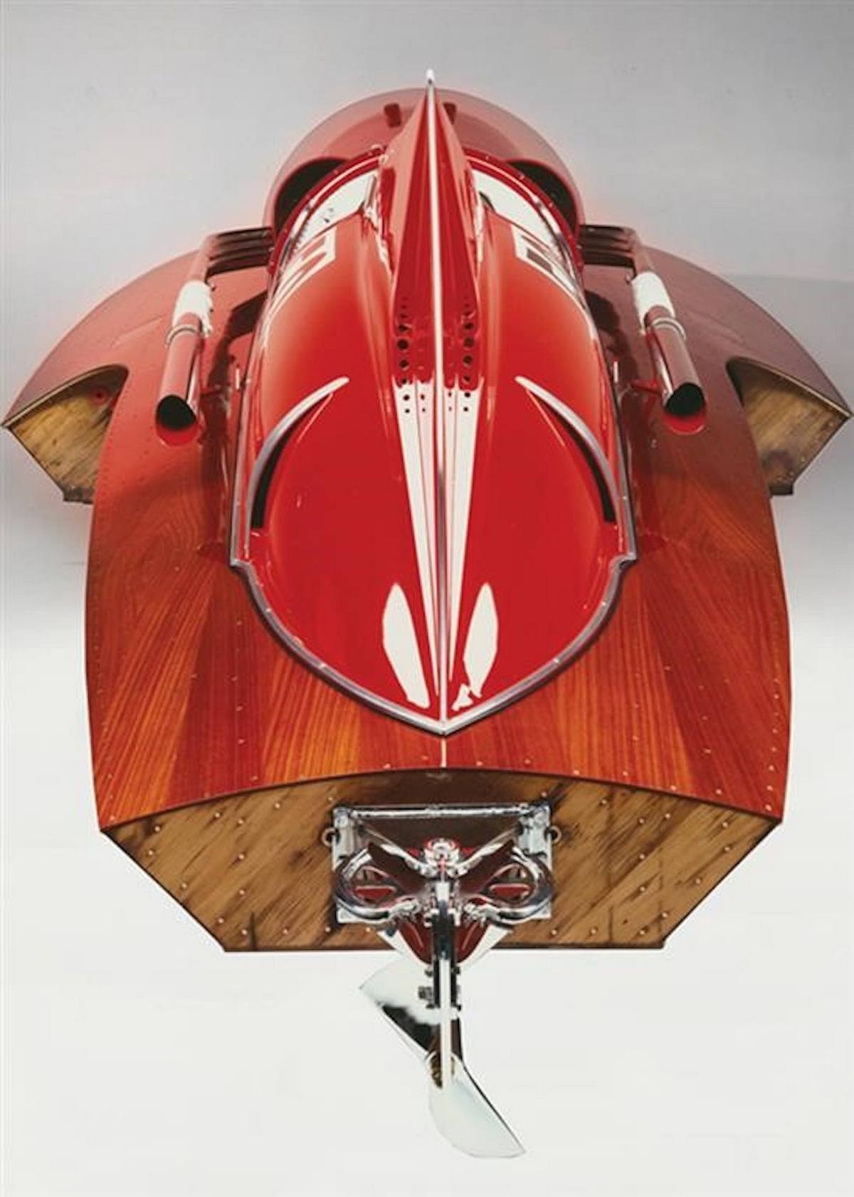 The Ferrari speedboat.