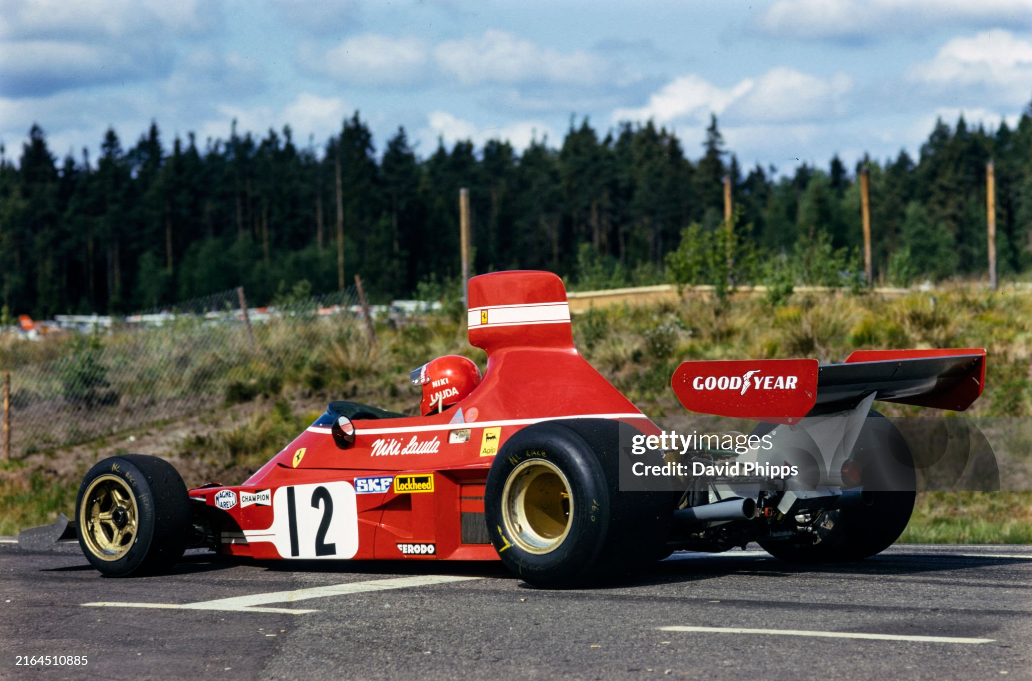 Niki Lauda, Ferrari 312B3, during the Swedish Grand Prix in Anderstorp on 09 June 1974. 