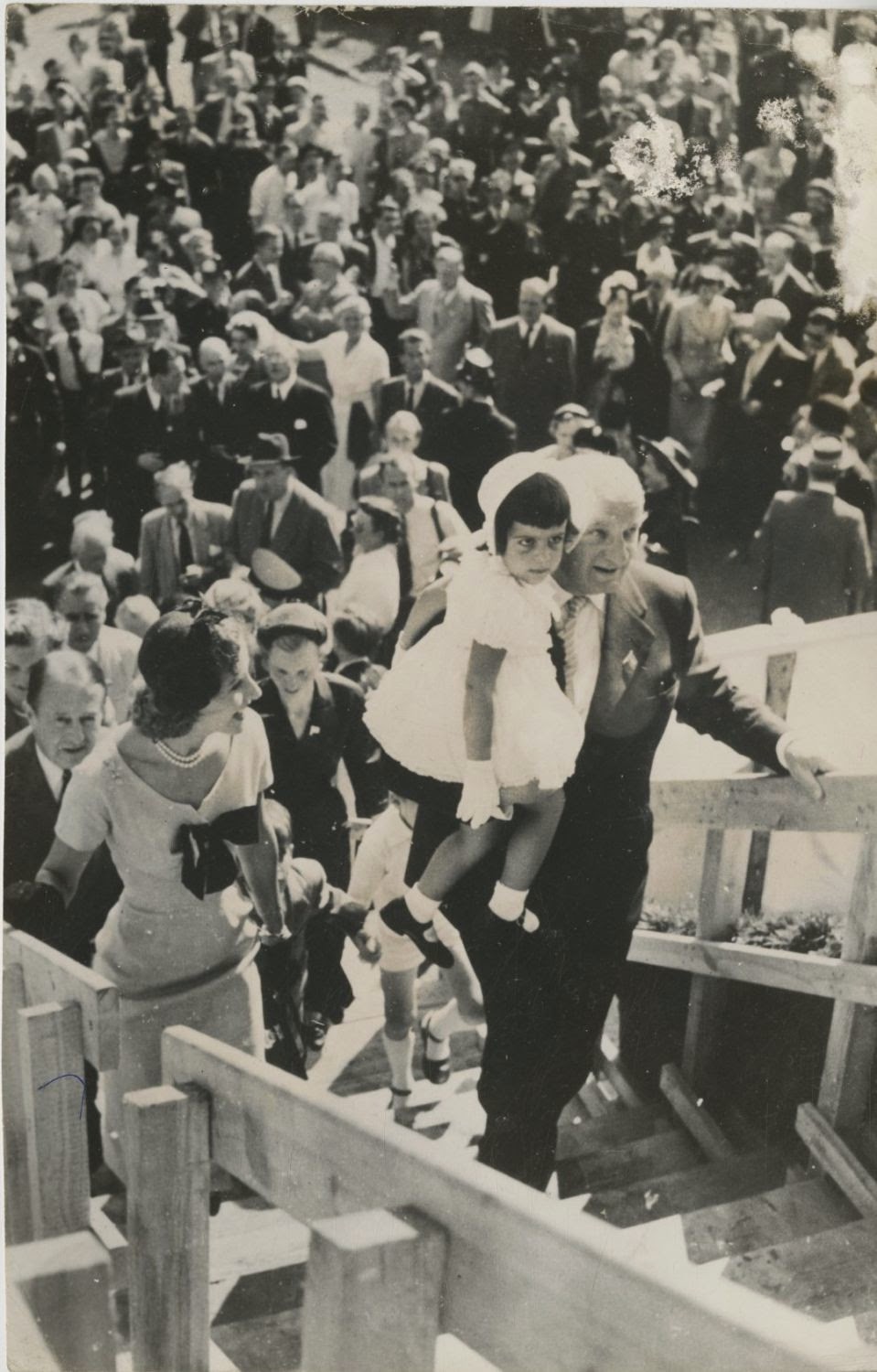 Onassis family at the christening of the Christina O’.