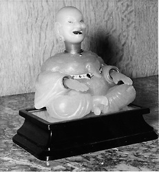 An ornament inside the yacht 'Christina'.