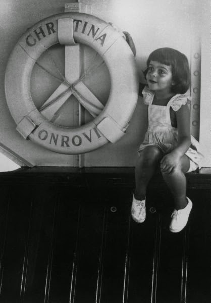 The young Christina Onassis on the Christina O’.