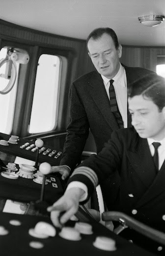 John Wayne on the ‘Christina’.