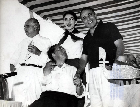 Aristotle Onassis and Maria Callas.