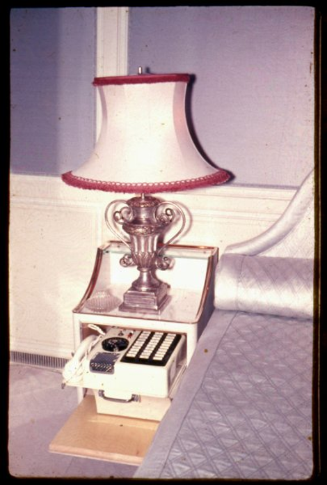 Details of the interior of one of the Christina's rooms.