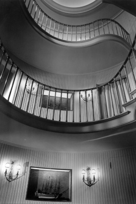 The internal stairwells of the Christina.