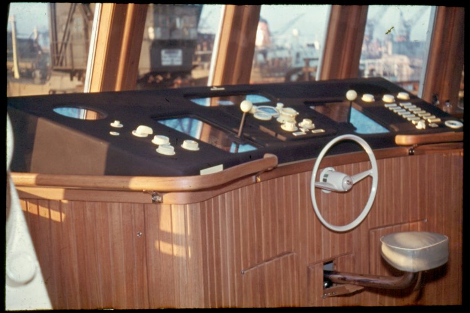The interior of one of the Christina's rooms.