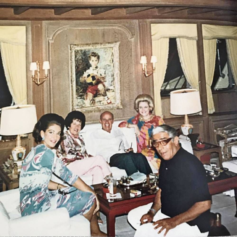 Aristotle Onassis with Maria Callas.
