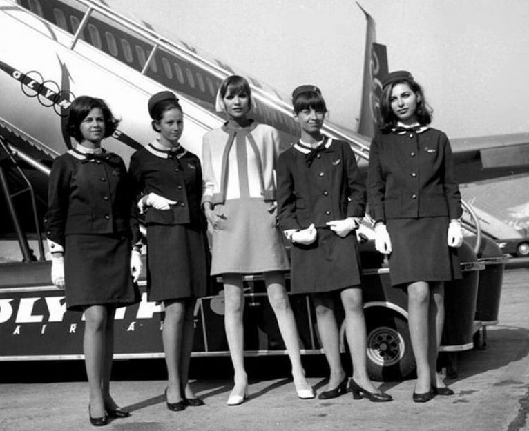 Coco Chanel's designs for Olympic Airways.