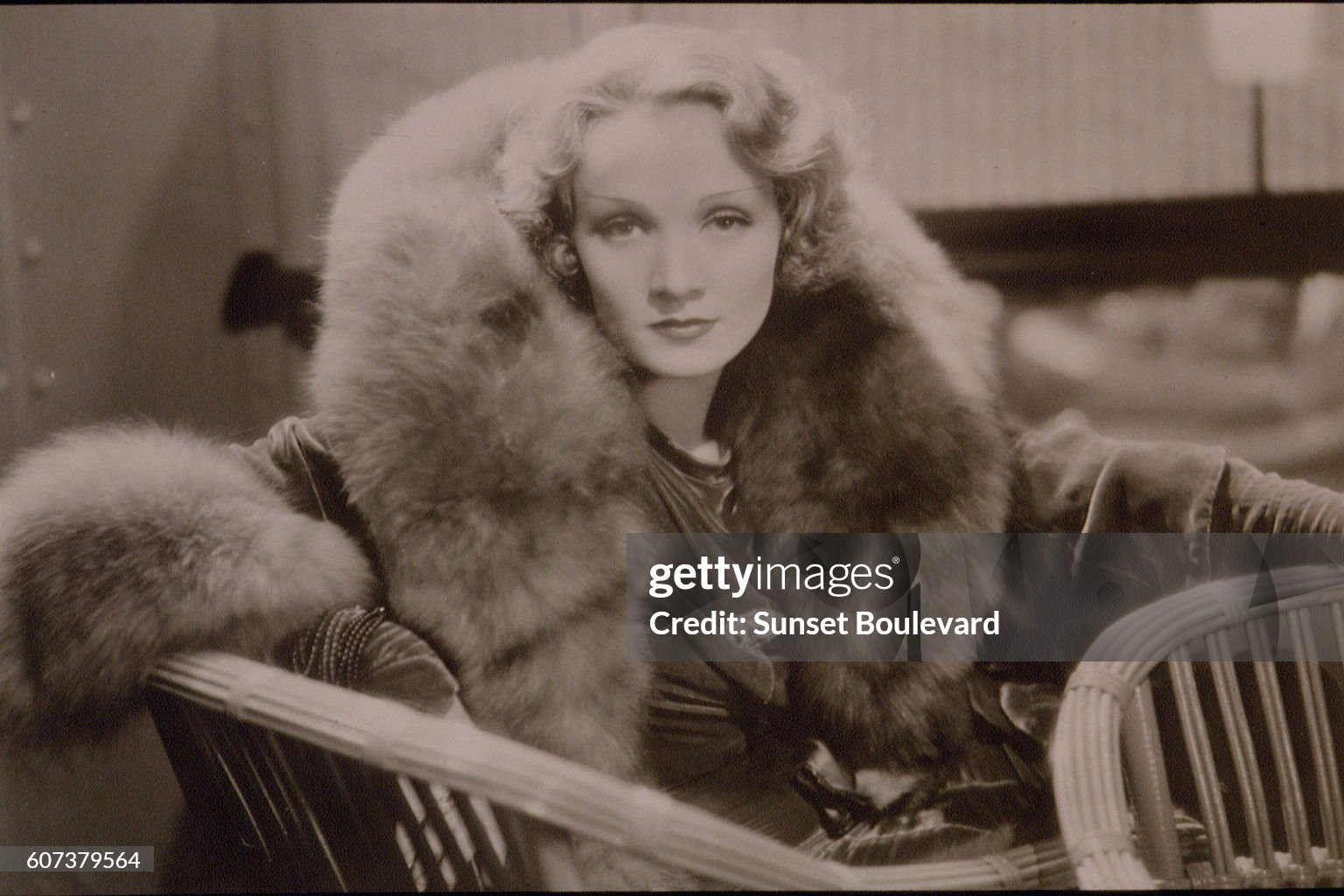 German actress and singer Marlene Dietrich. 