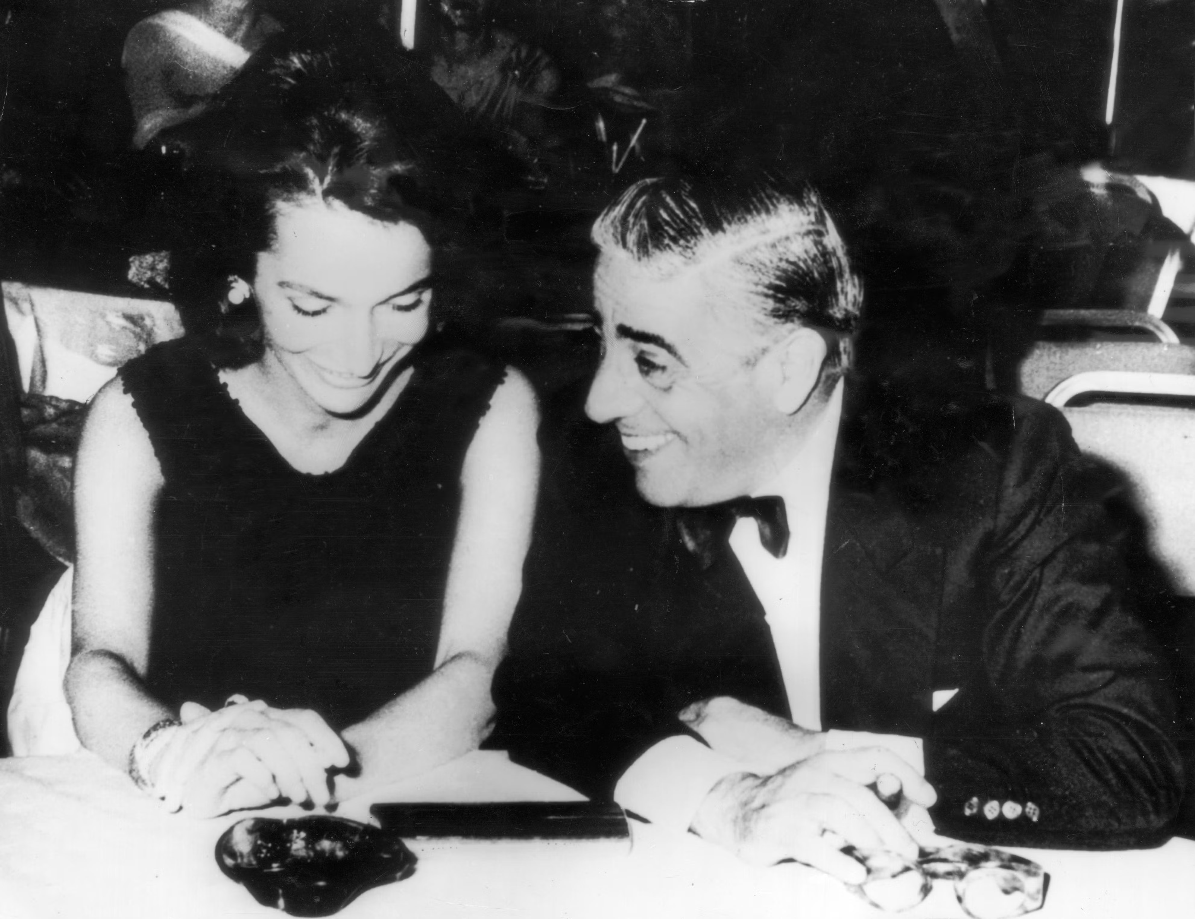 Aristotle Onassis with Lee Bouvier.
