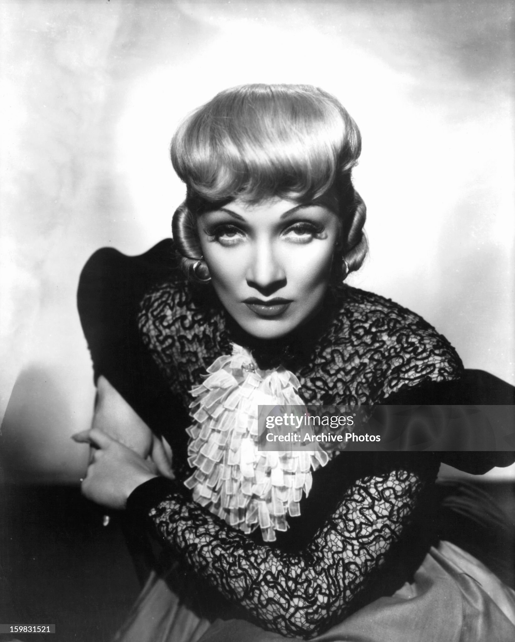 Marlene Dietrich in publicity portrait for the film 'The flame of New Orleans' in 1941. 