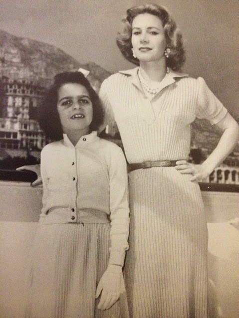 Christina and her mum Tina Onassis in 1950s.