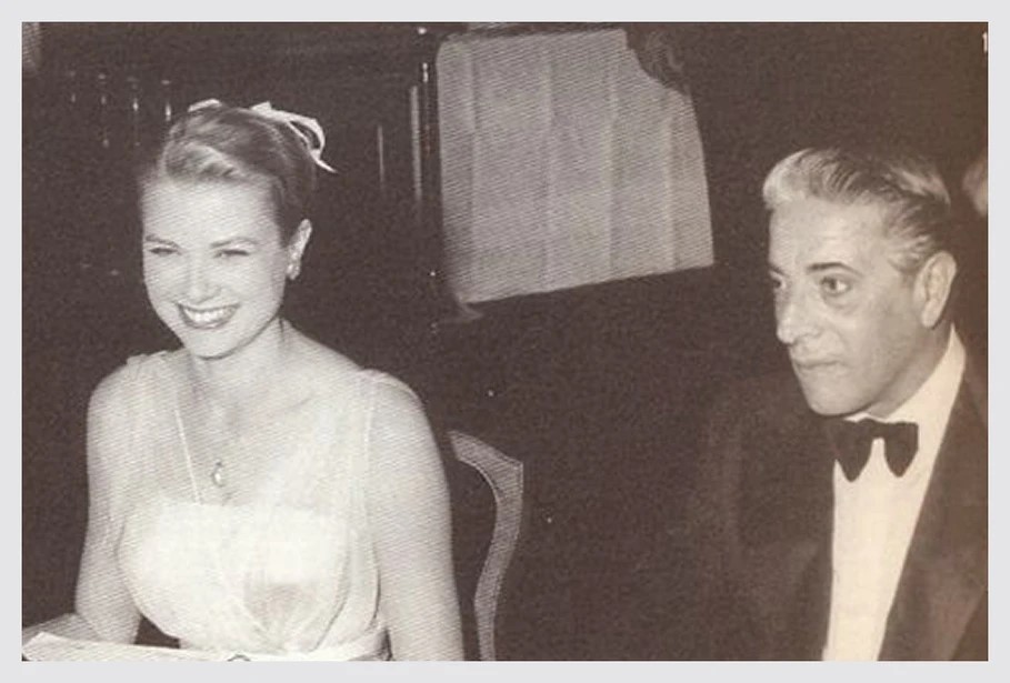 Grace of Monaco and Aristotle Onassis on ‘Christina’ in 1956.