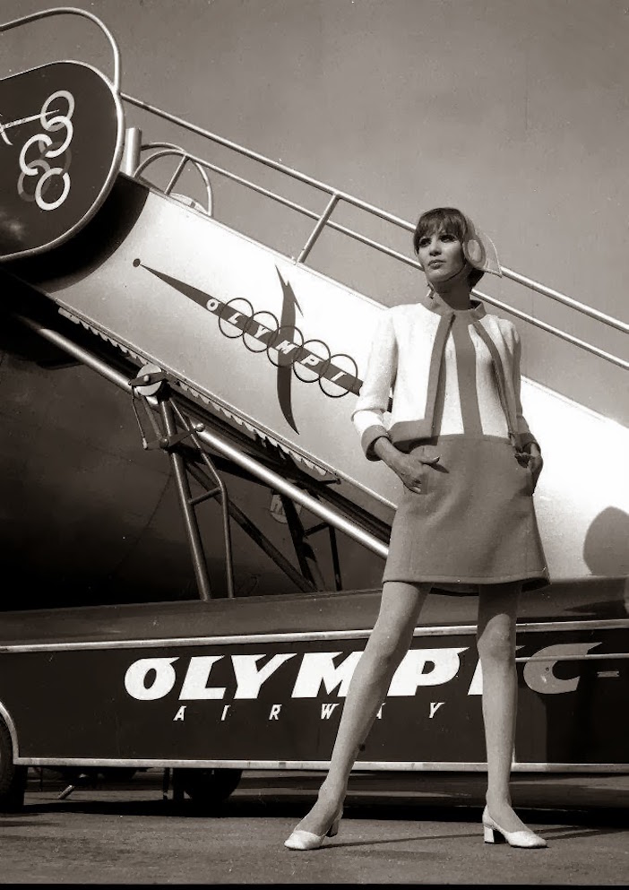 Pierre Cardin Greece's iconic cabin crew uniforms.