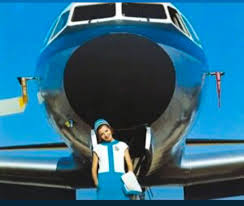 The beautiful Olympic Airways uniforms.