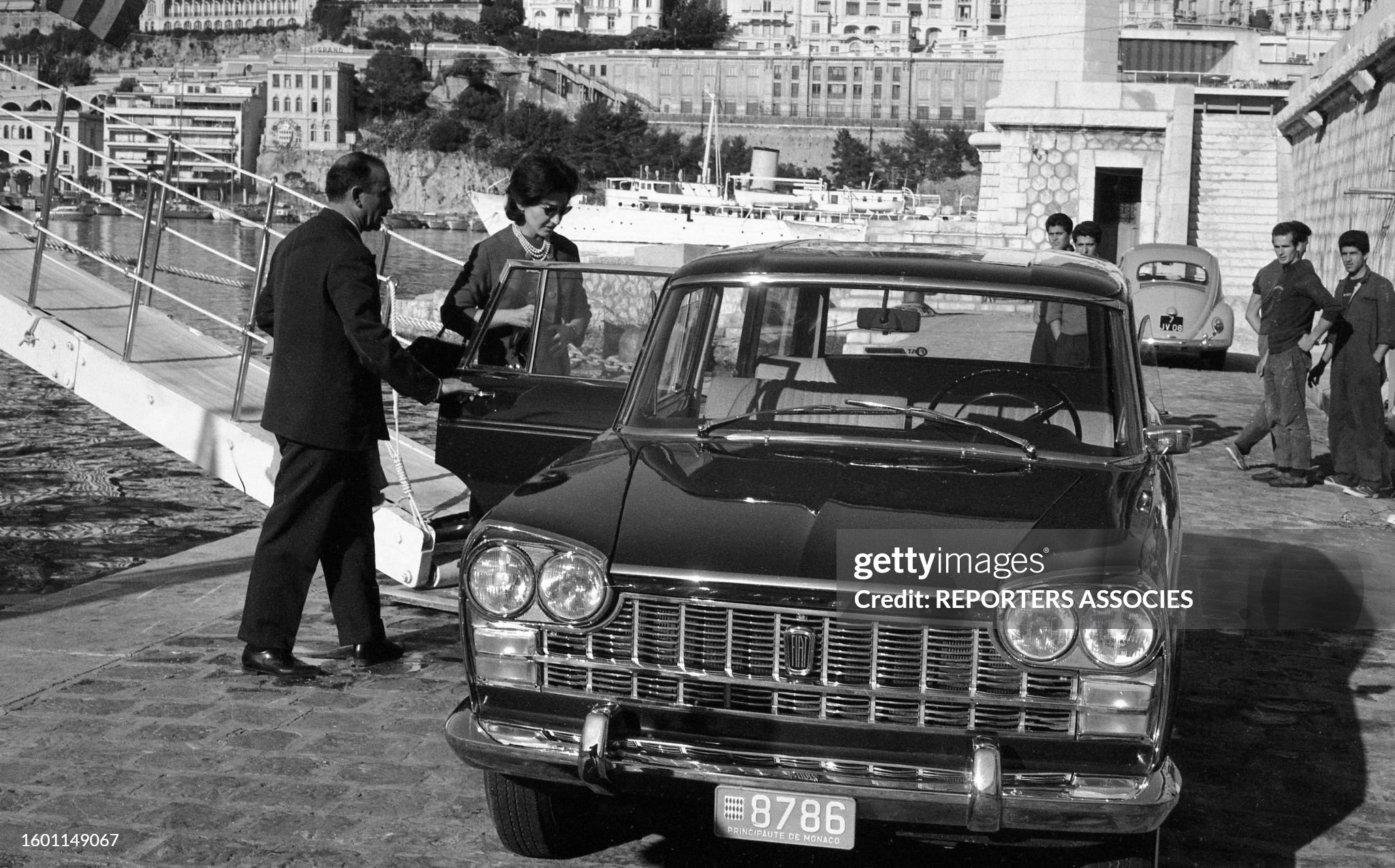Aristotle Onassis and Maria Callas in the port of Monaco in the 1960s. 