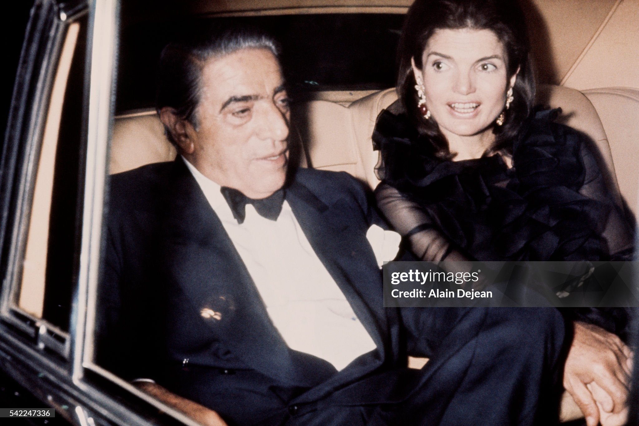 Former American First Lady Jacqueline ‘Jackie’ Bouvier Kennedy with her second husband Greek shipping magnate Aristotle Socrates Onassis in 1970. 