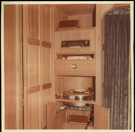 Another of the rooms on the yacht ‘Christina’.
