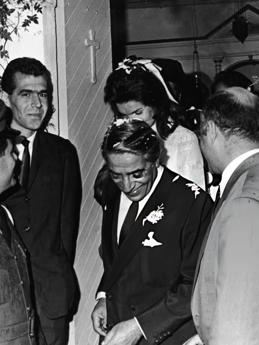 The wedding in Skorpios by Aristotle Onassis and Jackie Bouvier Kennedy on 20 October 1968.
