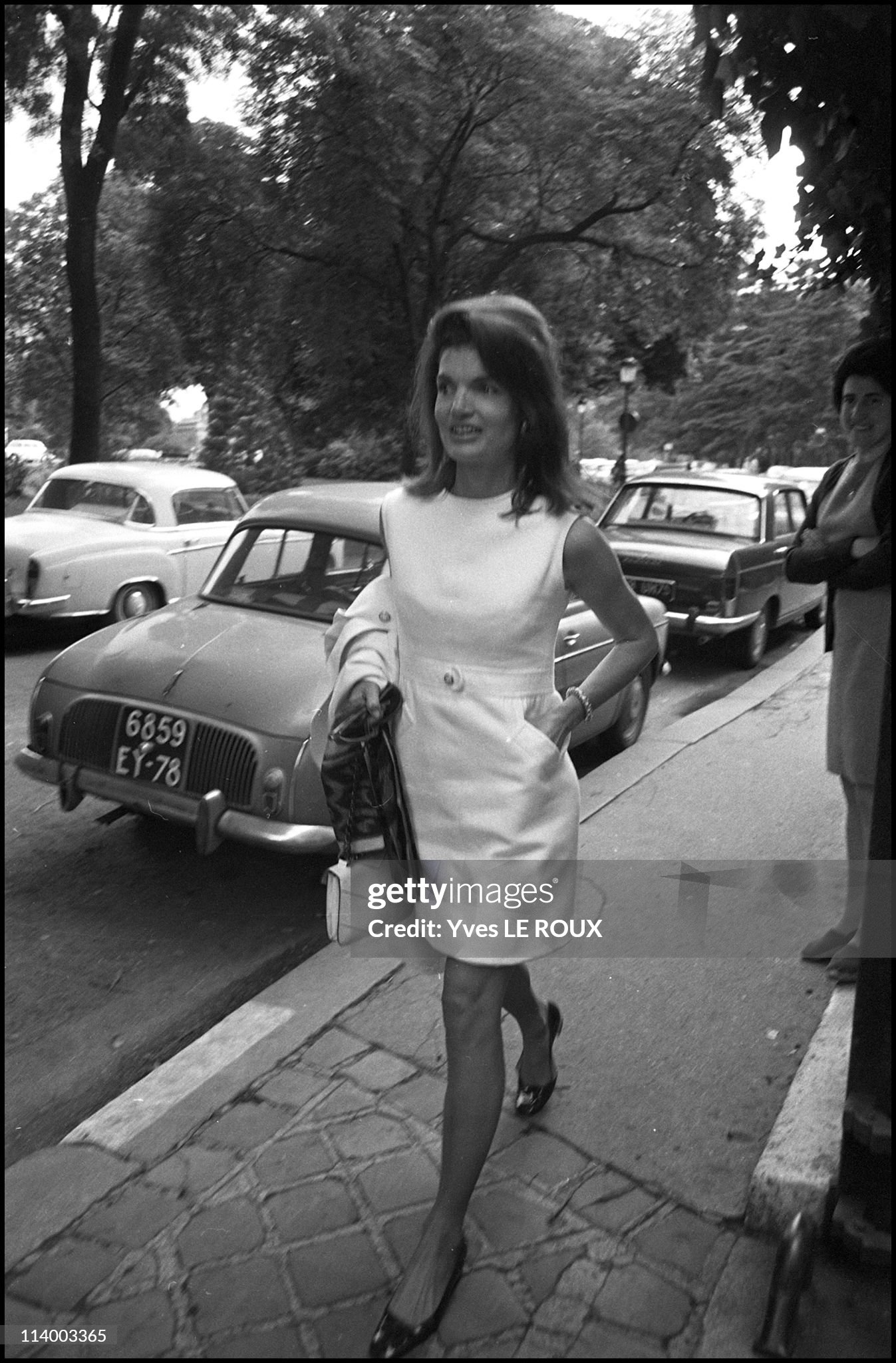 Jackie and Aristotle Onassis in Paris, France, in June 1969. 