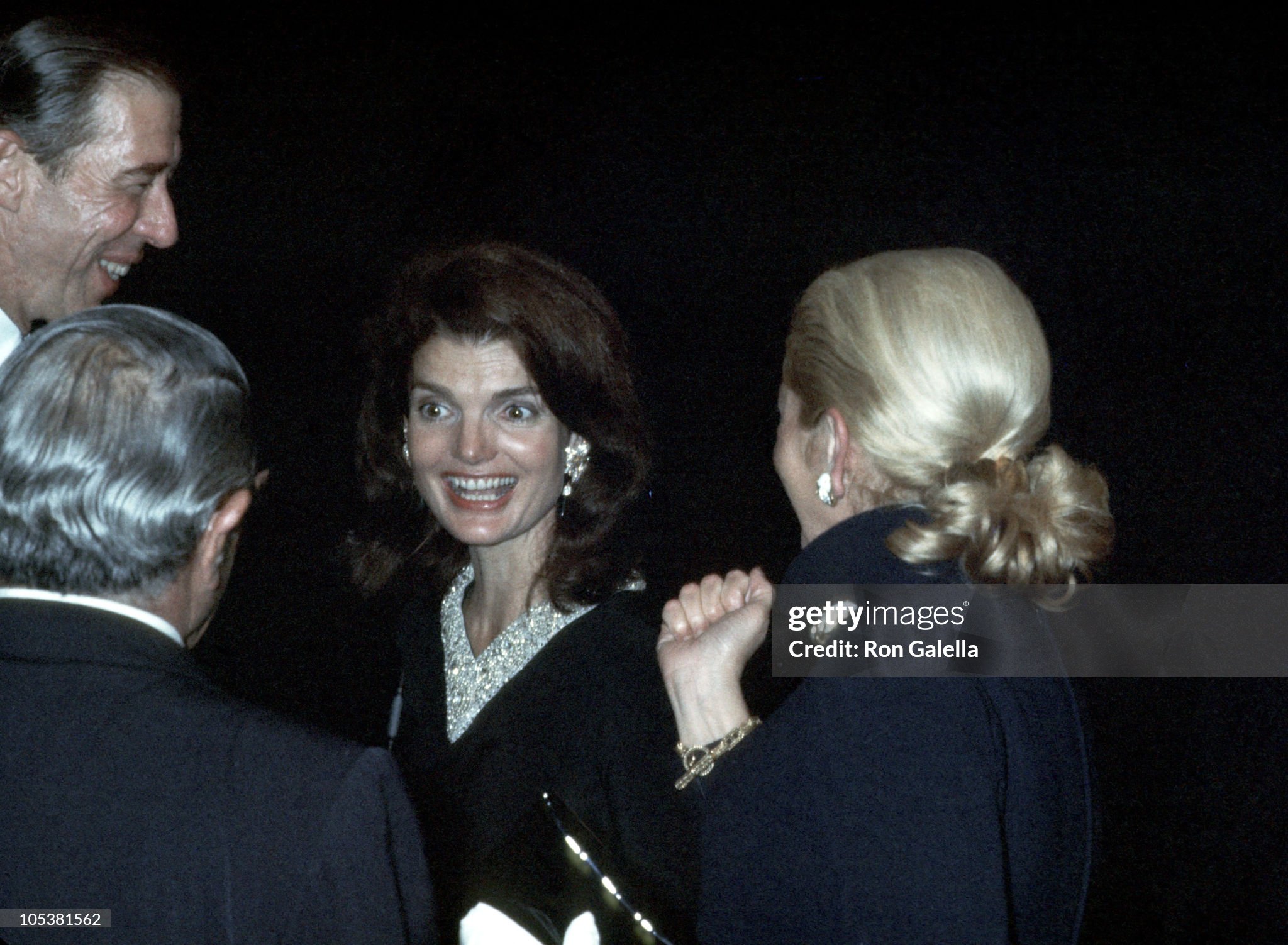 Jackie Onassis, Ari Onassis, Charles Spalding and wife at La Cote Basque restaurant in New York, United States, on 15 October 1969.