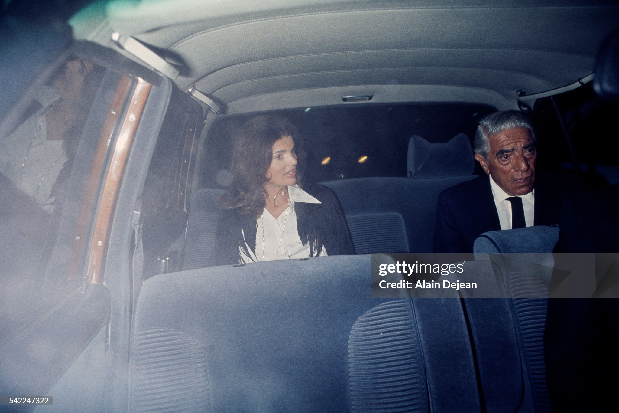 Former American First Lady Jacqueline Bouvier Kennedy with her second husband Greek shipping magnate Aristotle Socrates Onassis, circa 1970. 