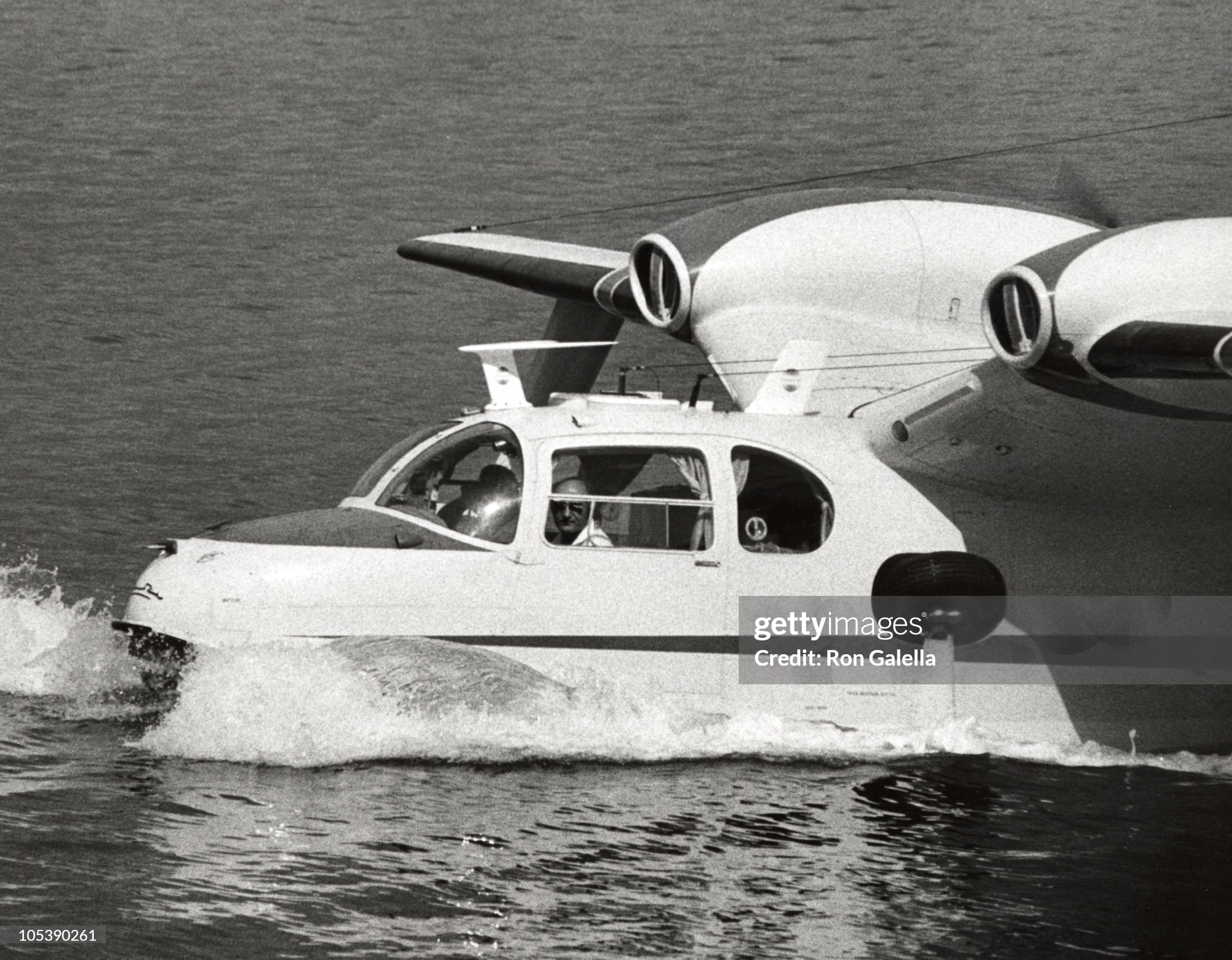Aristotle Onassis aboard his seaplane on 01 August 1970. 