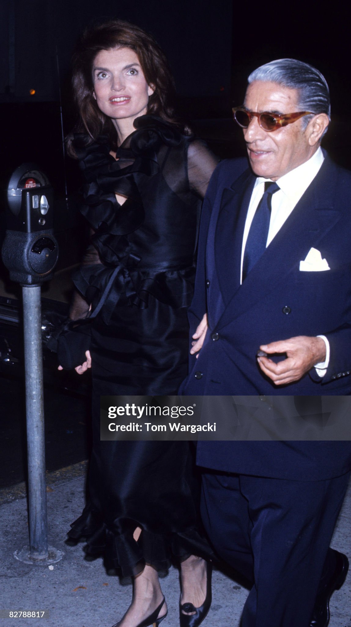 Jackie and Aristotle Onassis on 17 December 1972. 