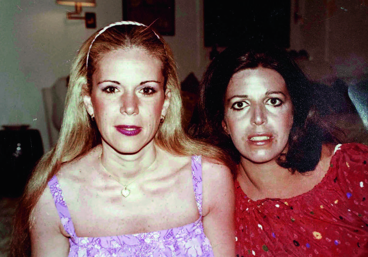 Christina Onassis and Marina Dodero in Skorpios in the early 1980s. 