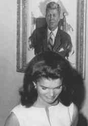 Jackie Onassis at a board meeting of the JFK School for Government. 