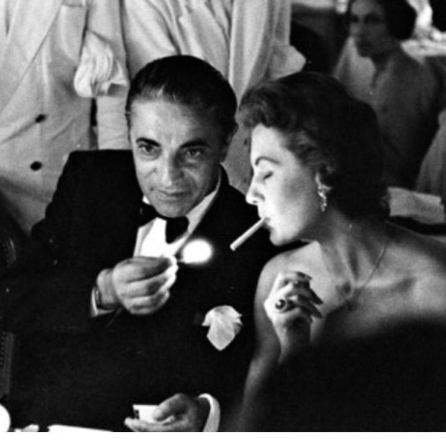 Aristotle Onassis with Ava Gardner.