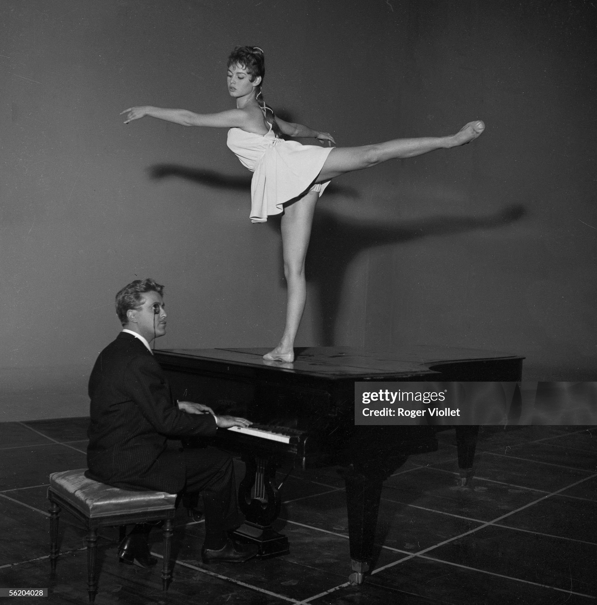 Brigitte Bardot in France, circa 1954. 