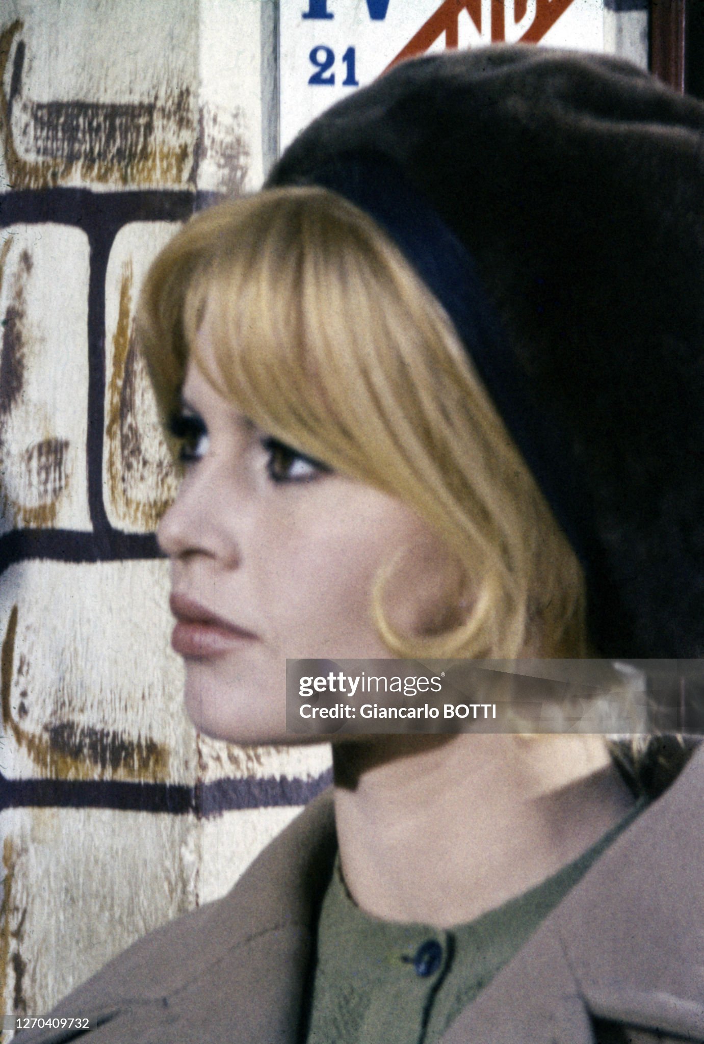 Portrait of Brigitte Bardot during the filming of the movie 'Le Repos du guerrier' directed by Roger Vadim in Paris, France, in 1962. 