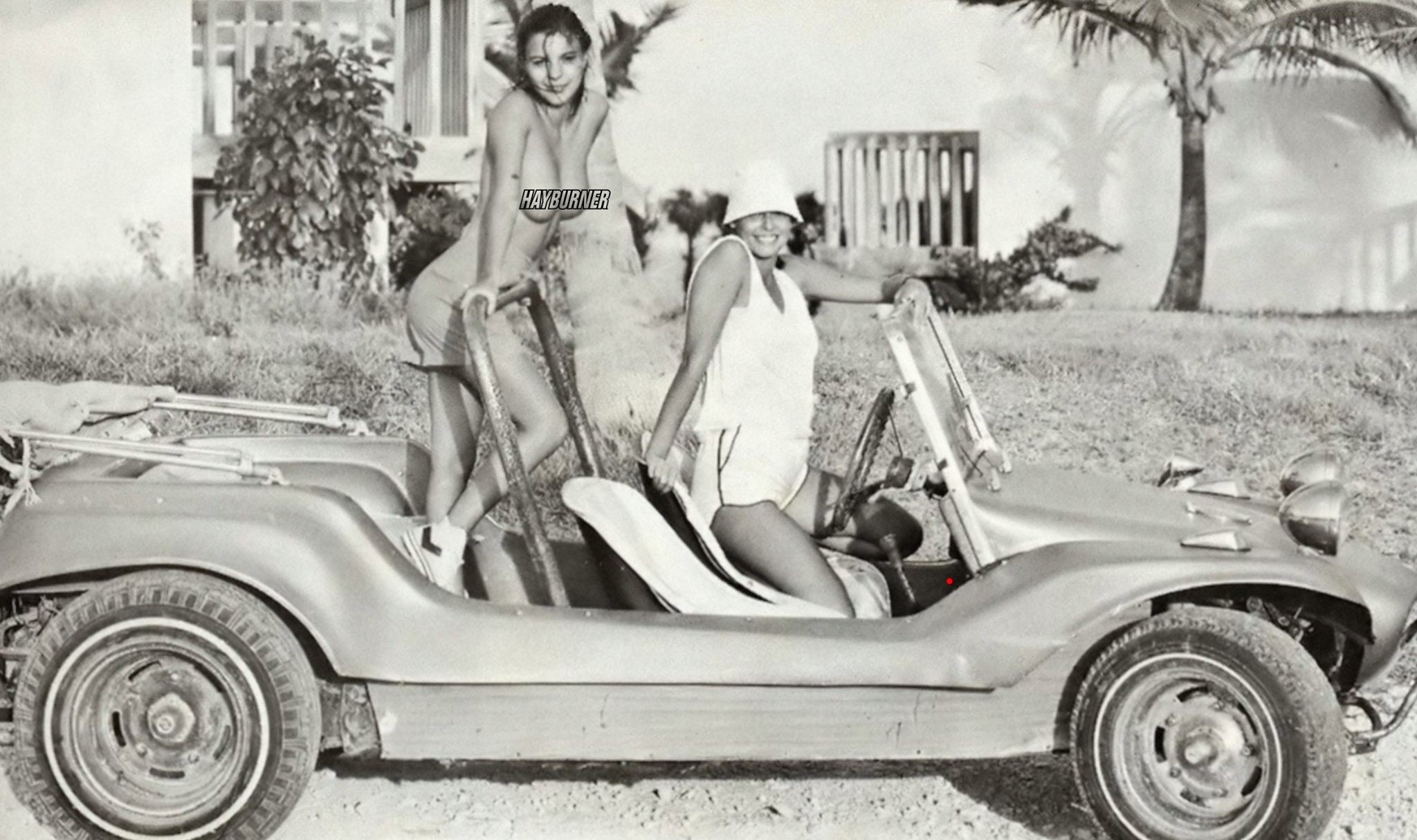 Girls in a Dune Buggy.