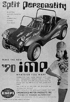 A girl and a Dune Buggy on a magazine.