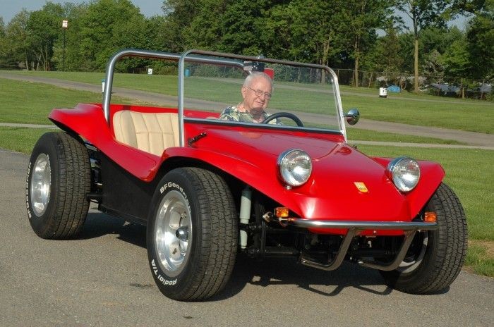 A red Meyers Manx.
