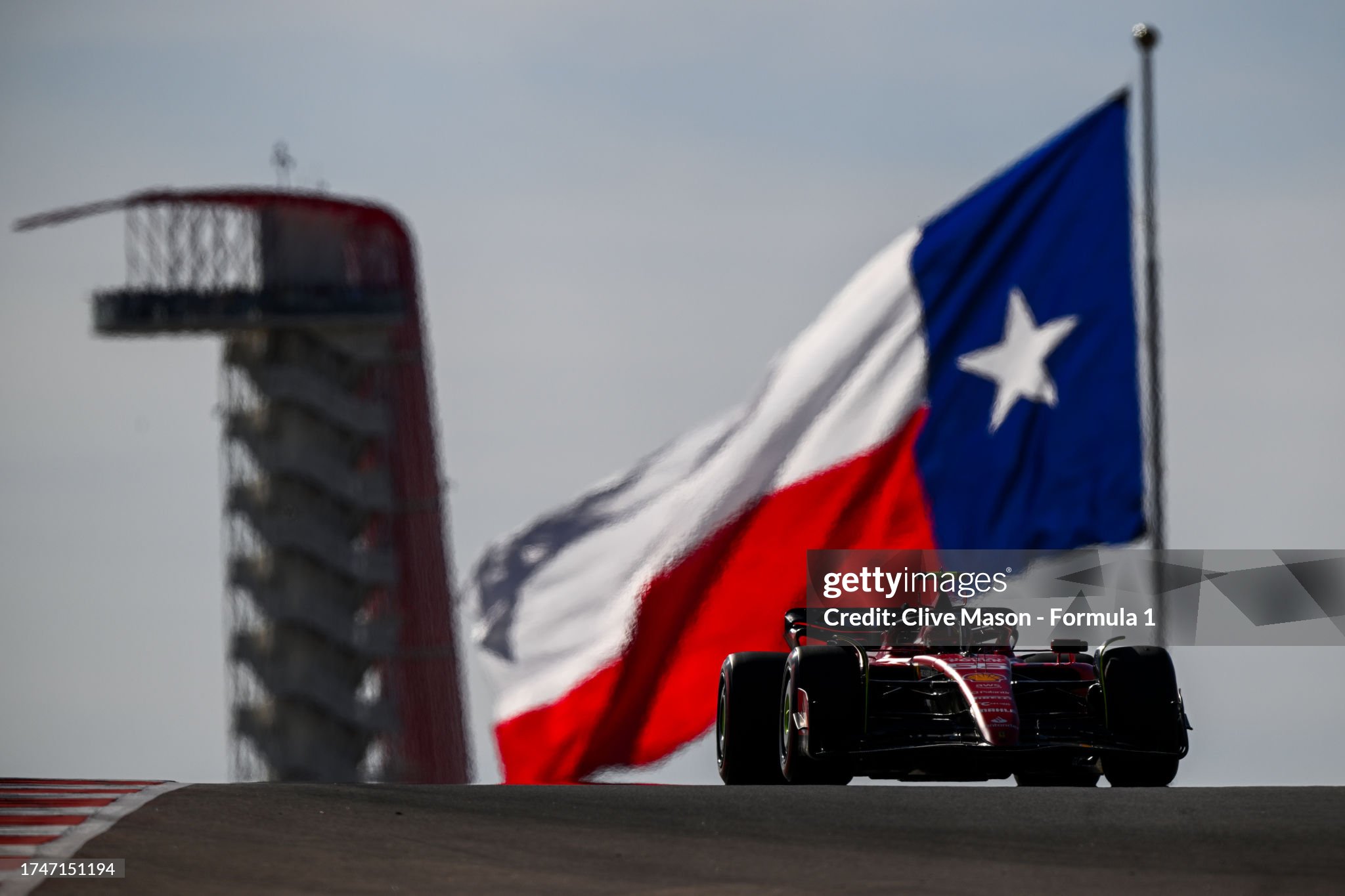 Carlos Sainz of Spain driving the Ferrari SF-23 on track during qualifying ahead of the F1 Grand Prix of United States at Circuit of The Americas on October 20, 2023 in Austin, Texas. 