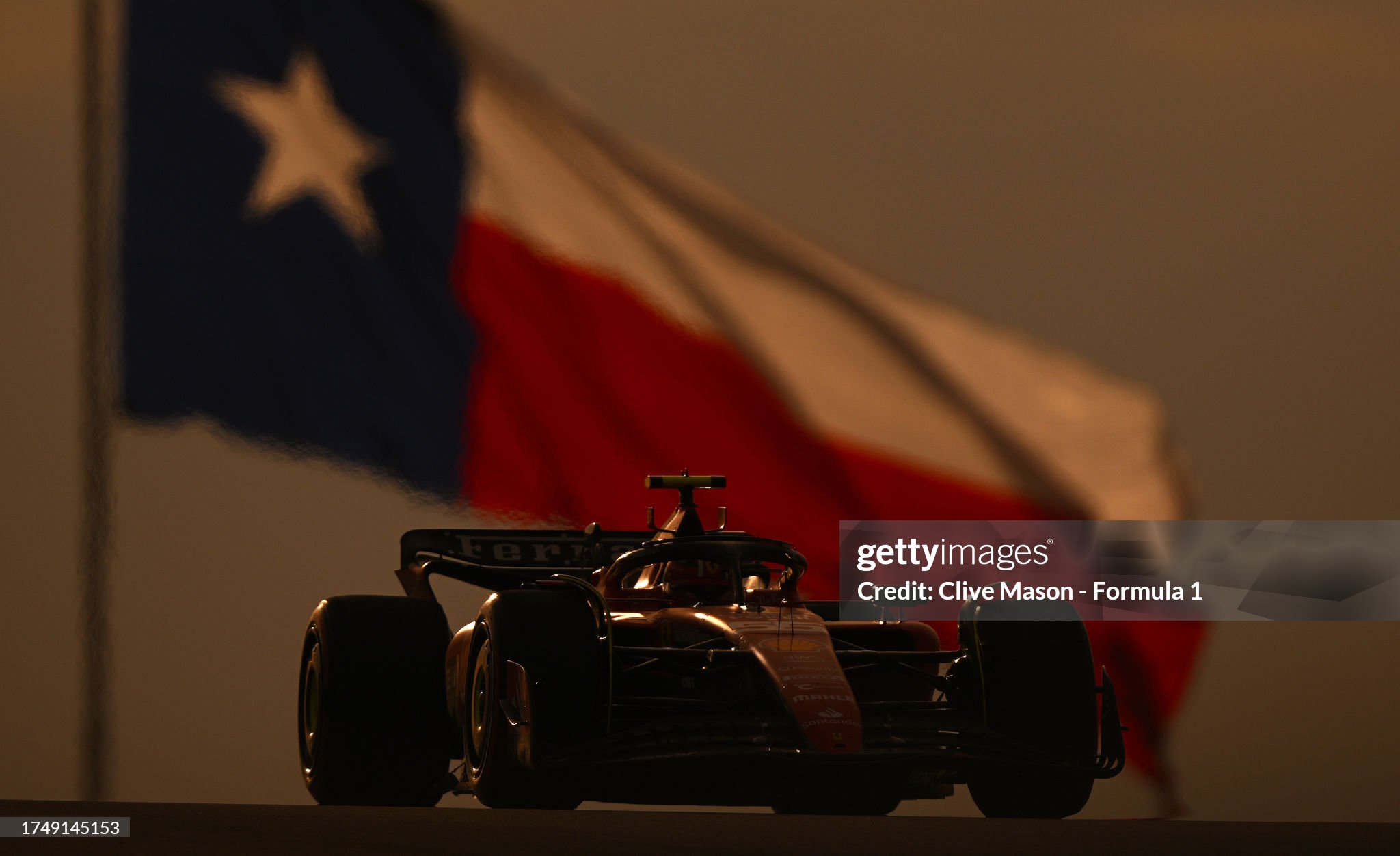 Carlos Sainz of Spain driving the Ferrari SF-23 on track during the sprint race ahead of the F1 Grand Prix of United States at Circuit of The Americas on October 21, 2023 in Austin, Texas. 