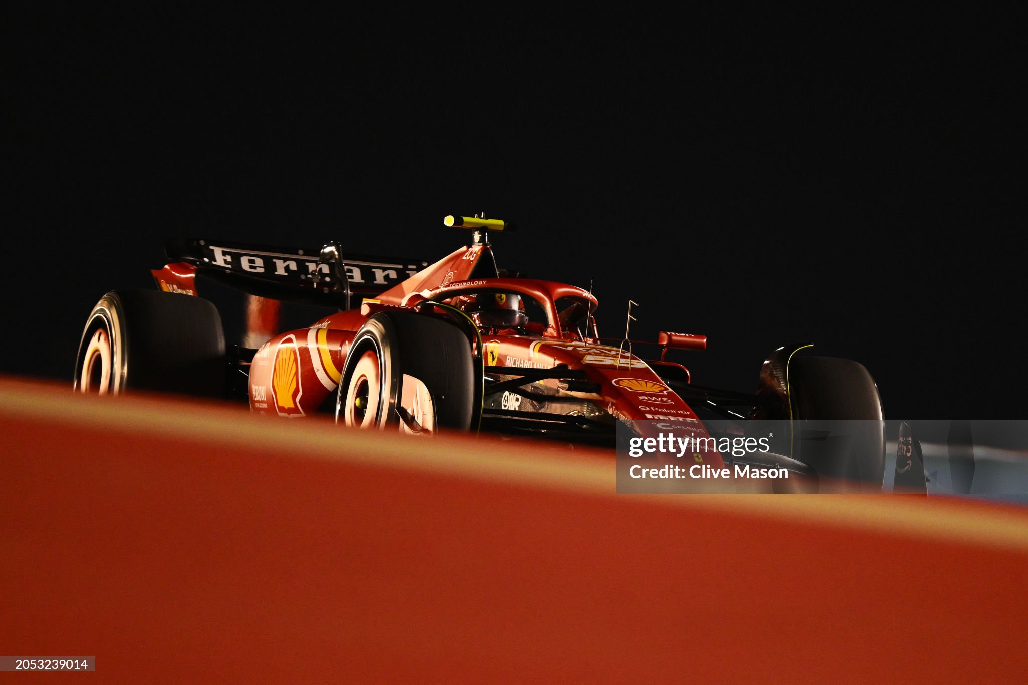 Carlos Sainz of Spain driving the Ferrari SF-24 on track during the F1 Grand Prix of Bahrain at Bahrain International Circuit on March 02, 2024. 