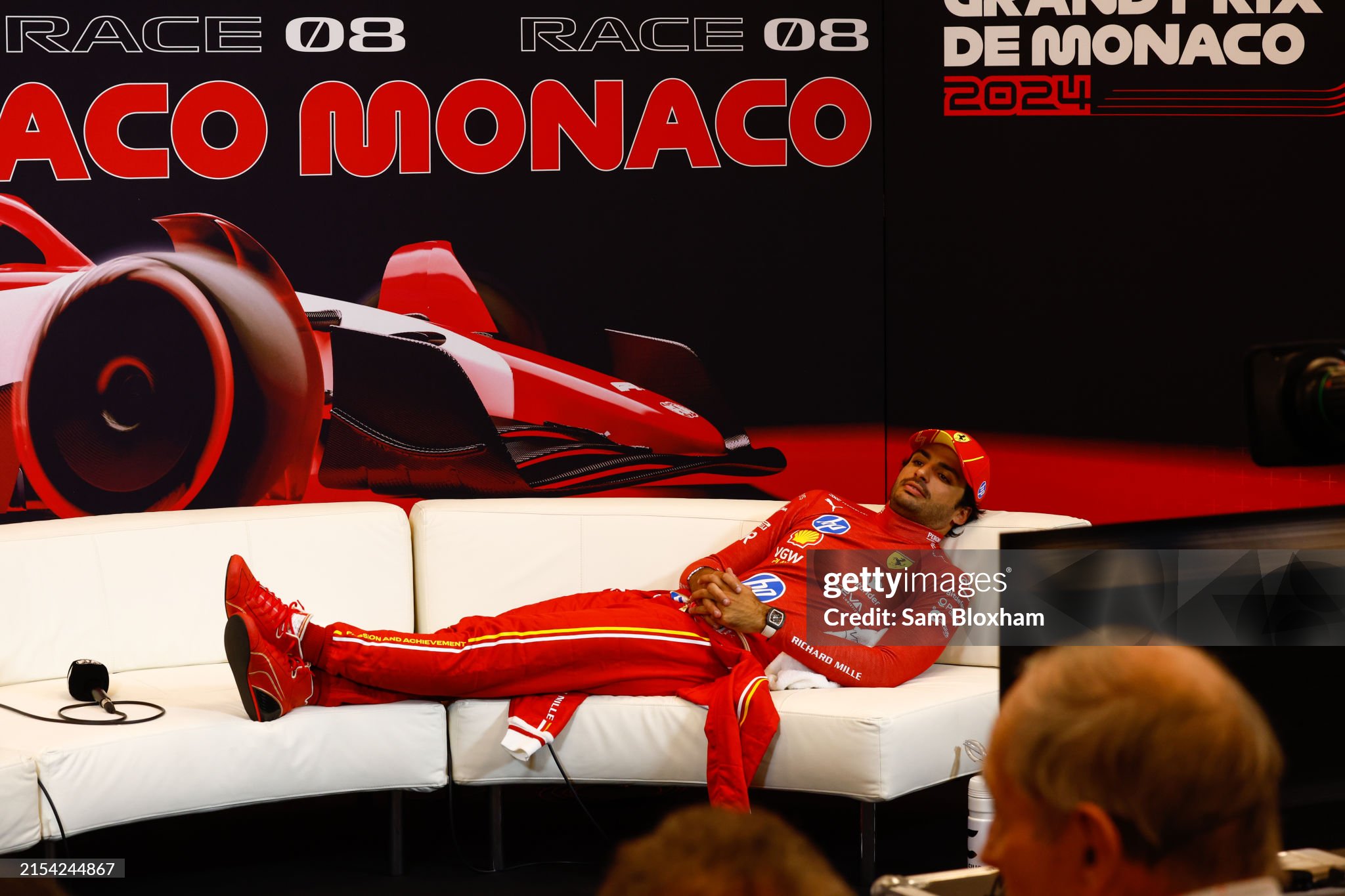 Carlos Sainz, Scuderia Ferrari, during the F1 Grand Prix of Monaco at Circuit de Monaco in Monte Carlo, Monaco, on May 26, 2024. 